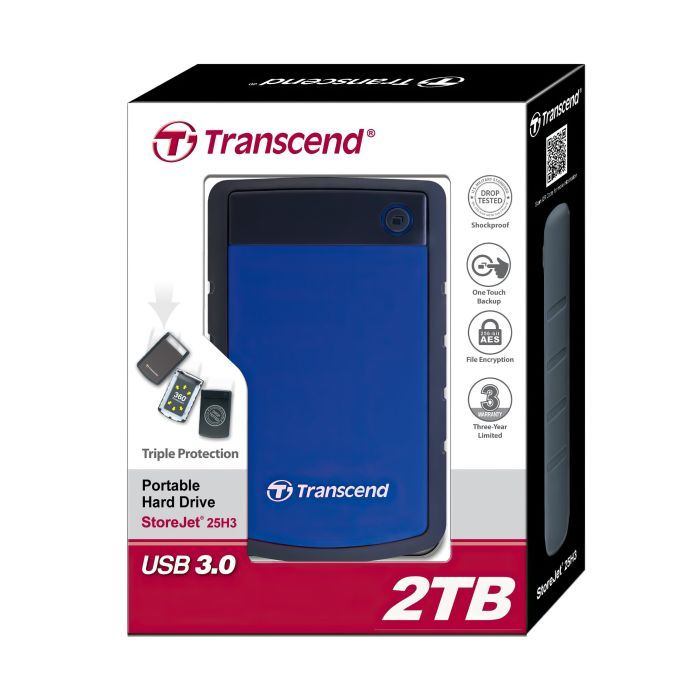Внешний жесткий диск 2.5" 4TB Transcend (TS4TSJ25H3B) изображение 4