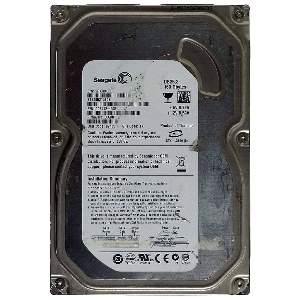 内蔵型ハードディスクドライブ HDD Seagate DB35.3 160GB ST3160215ACE ヨドバシ.com - SEAGATE シーゲート 3.5インチ HDD 160GB IDE