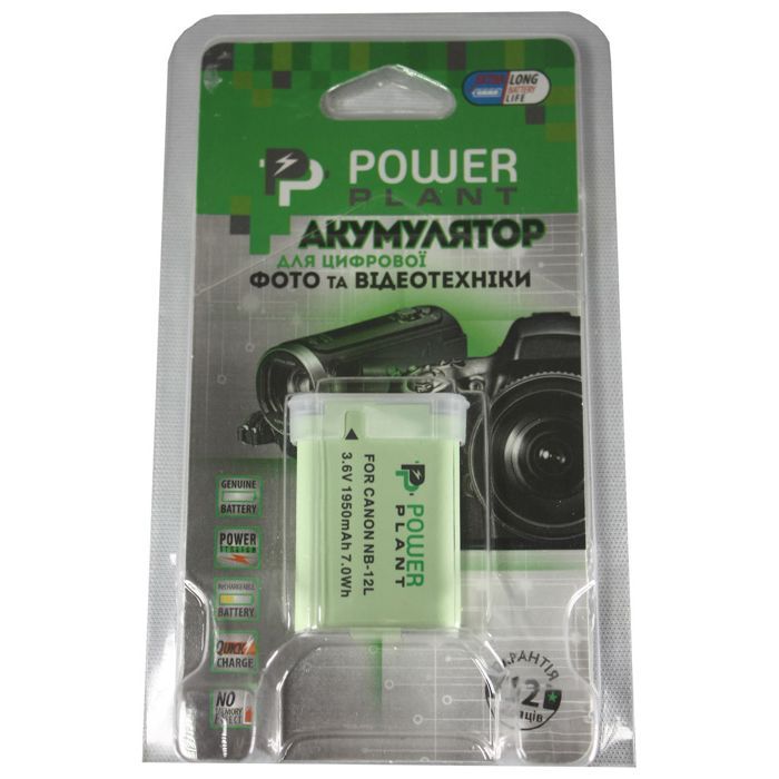 Акумулятор до фото/відео PowerPlant Canon NB-12L (DV00DV1404) зображення 2