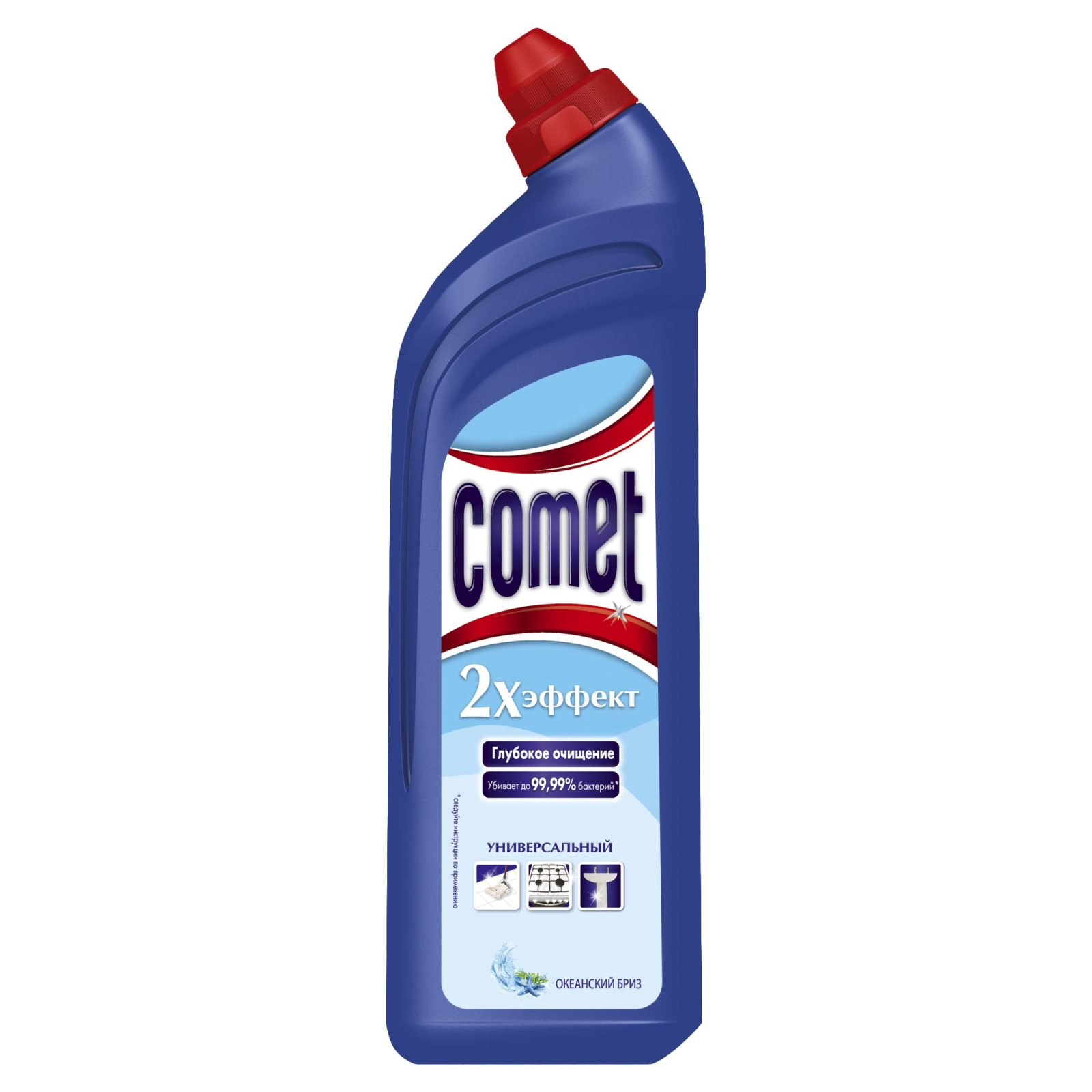 Жидкость для чистки ванн Comet Океанский бриз 1 л (4015600411350)