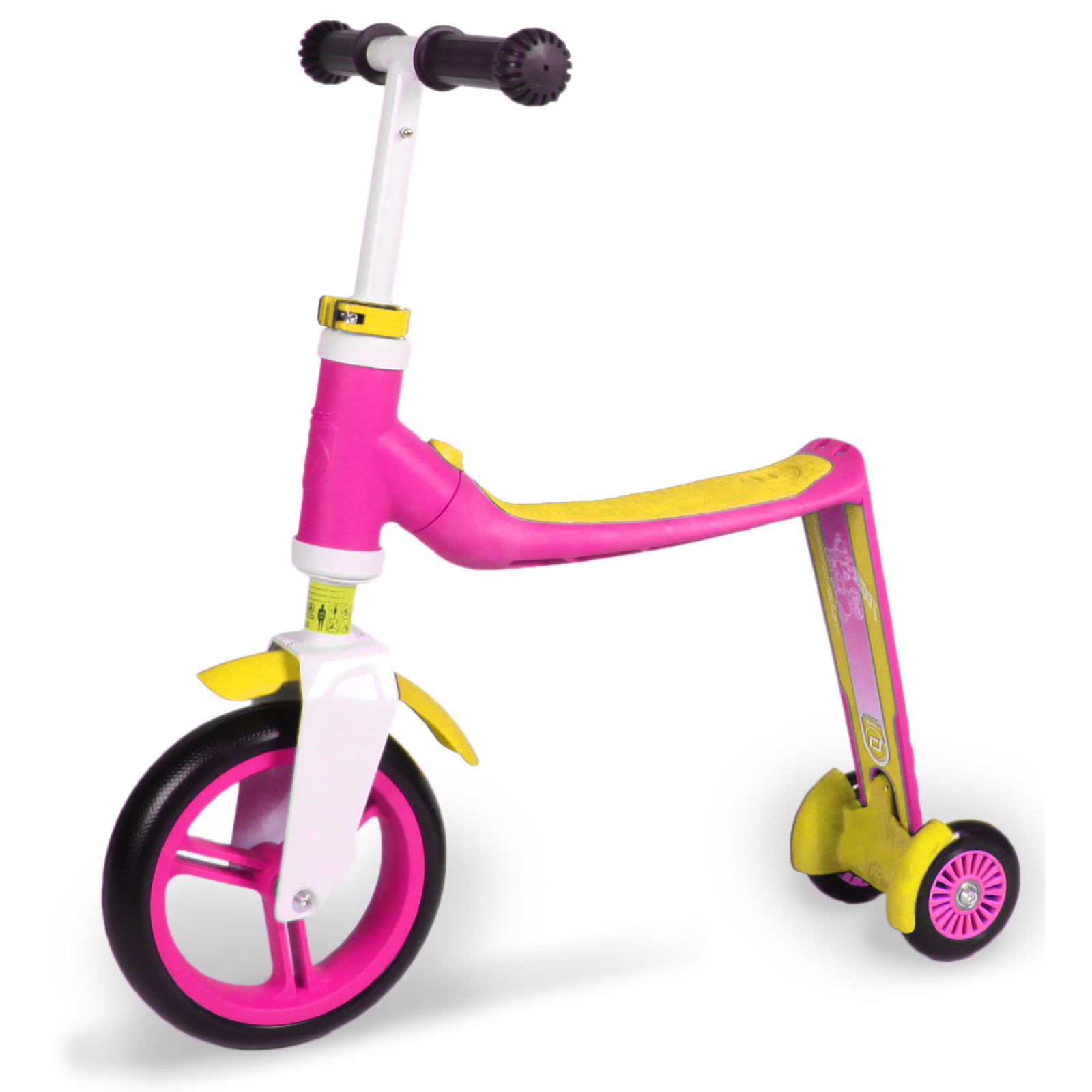 Самокат Scoot&Ride Highwaybaby+ розово-желтый (SR-216272-PINK-YELLOW) изображение 4