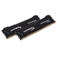 Модуль памяти для компьютера DDR4 8GB (2x4GB) 2666 MHz Savage Blak Kingston Fury (ex.HyperX) (HX426C13SB2K2/8) изображение 2