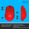 Мишка Logitech M330 Silent plus Red (910-004911) зображення 6