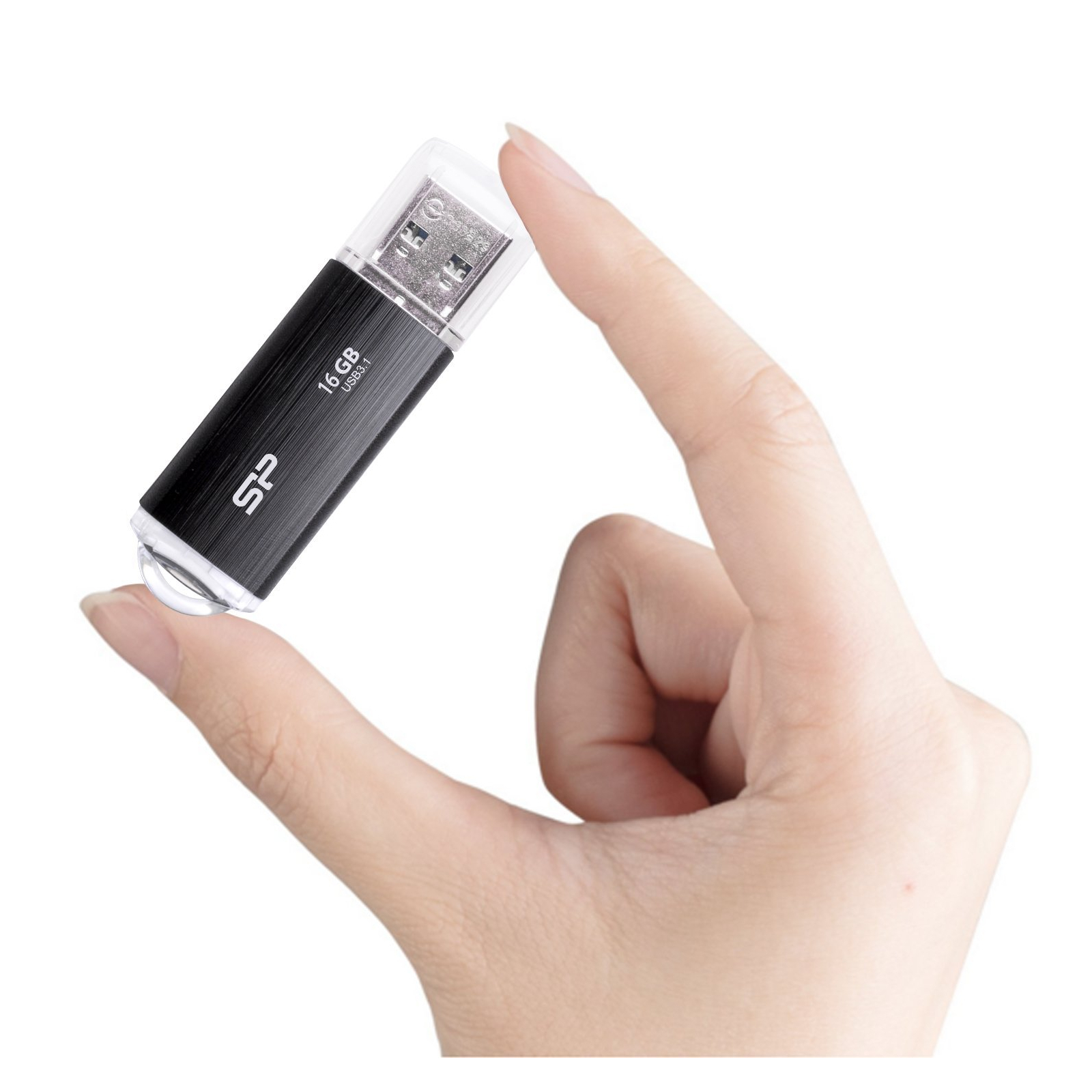 USB флеш накопитель Silicon Power 8GB Blaze B02 Black USB 3.0 (SP008GBUF3B02V1K) изображение 4