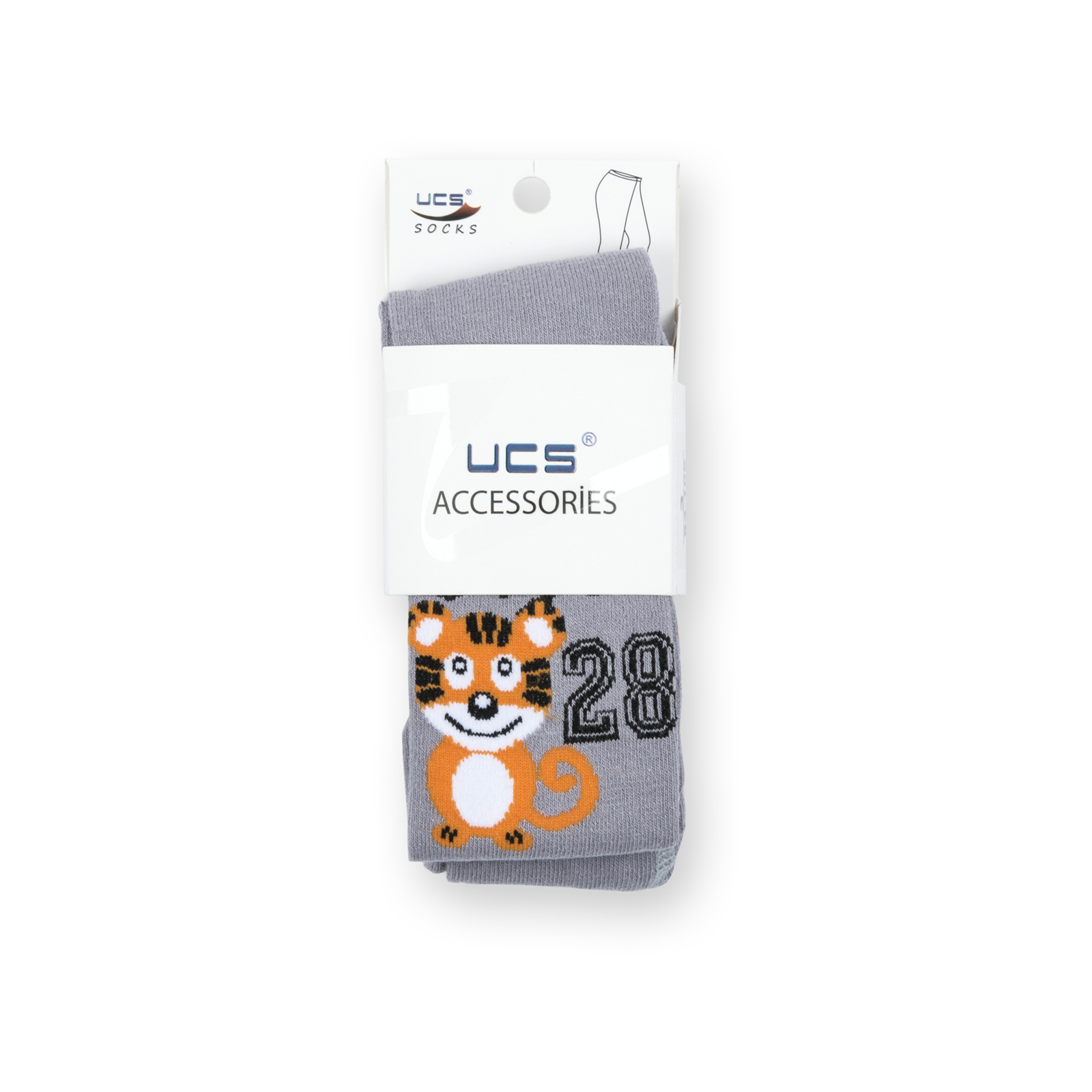 Колготки UCS Socks "Tiger" сірі (M0C0301-0857-3B-gray) зображення 5
