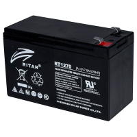 Фото - Батарея для ДБЖ RITAR Батарея до ДБЖ  AGM RT1270B, 12V-7Ah  (RT1270B)