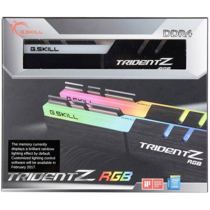 Модуль памяти для компьютера DDR4 16GB (2x8GB) 3000 MHz TridentZ RGB Black G.Skill (F4-3000C16D-16GTZR) изображение 2