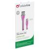 Дата кабель USB 2.0 AM to Lightning 1.0m pink Cellularline (USBDATACFLMFIIPH5P) изображение 3