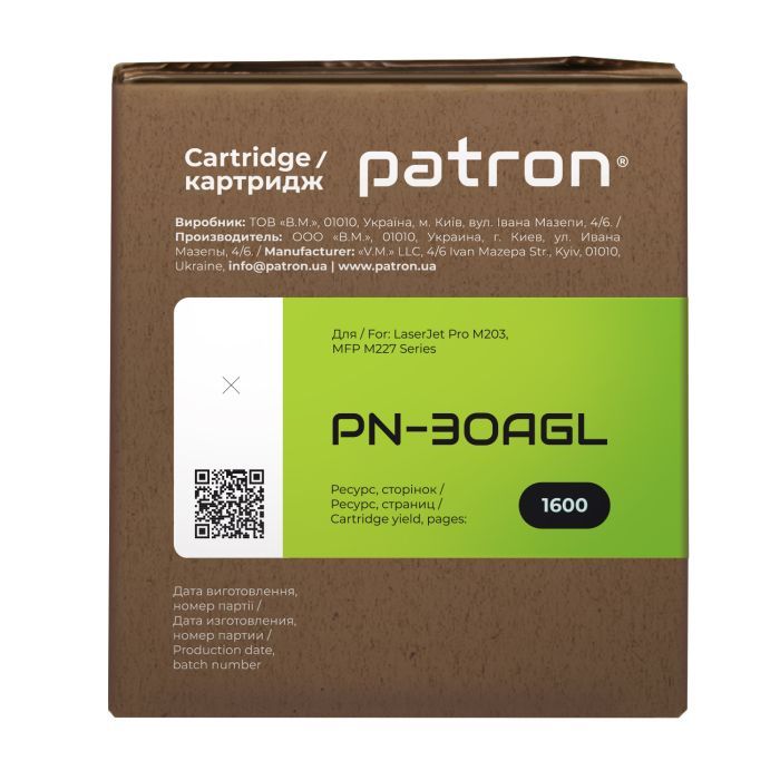 Картридж Patron HP LJ CF230A GREEN Label (PN-30AGL) изображение 3