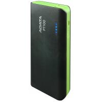 Батарея универсальная ADATA PT100 10000mAh Black-Green (APT100-10000M-5V-CBKGR)