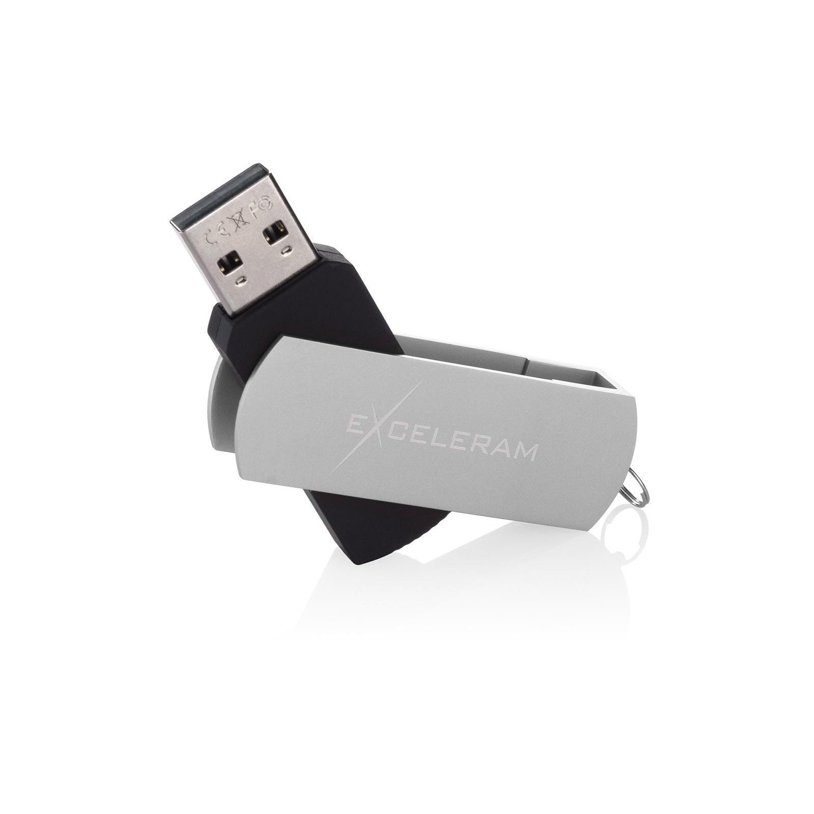 USB флеш накопичувач eXceleram 8GB P2 Series Silver/Black USB 2.0 (EXP2U2SIB08) зображення 3