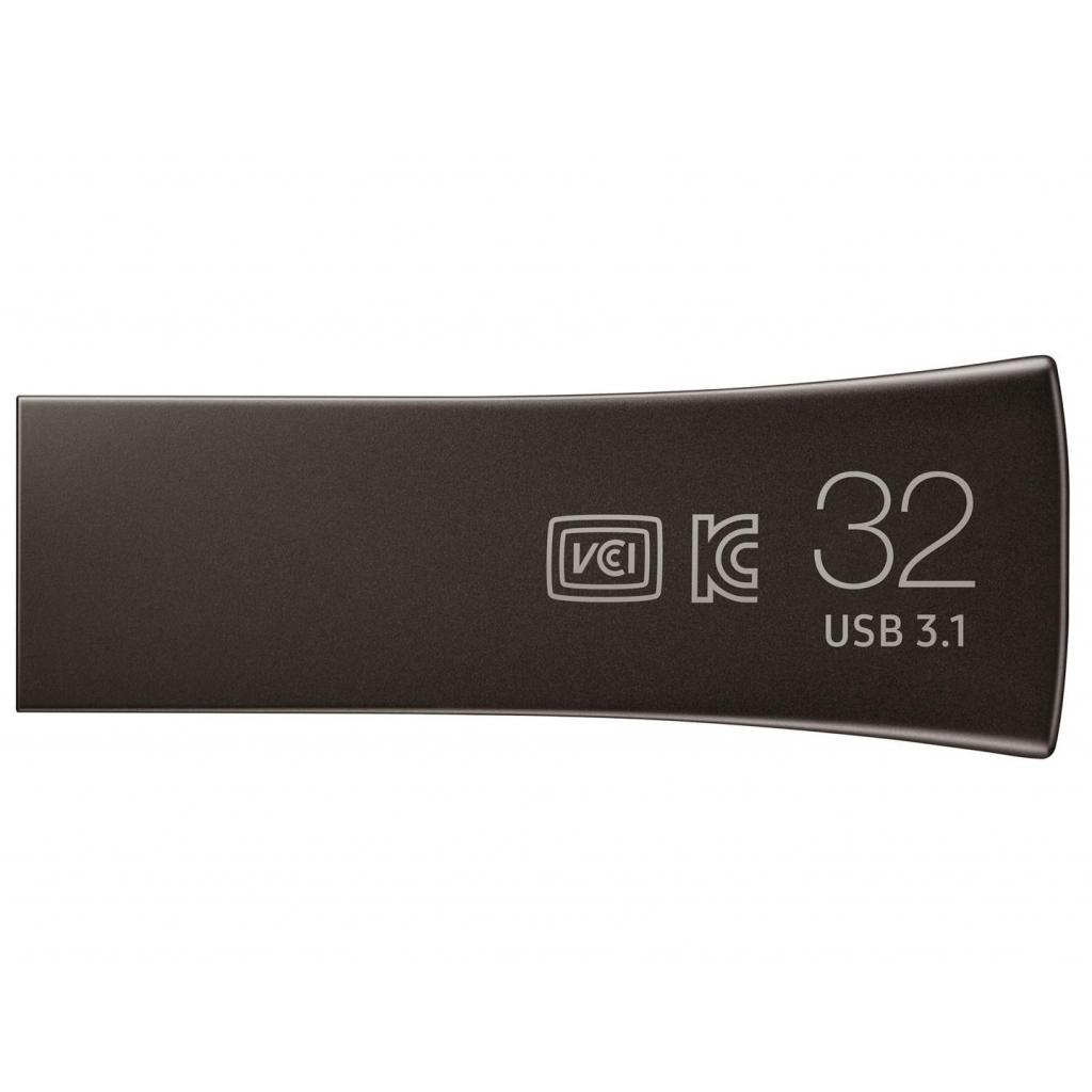USB флеш накопитель Samsung 32GB Bar Plus Black USB 3.1 (MUF-32BE4/APC) изображение 2