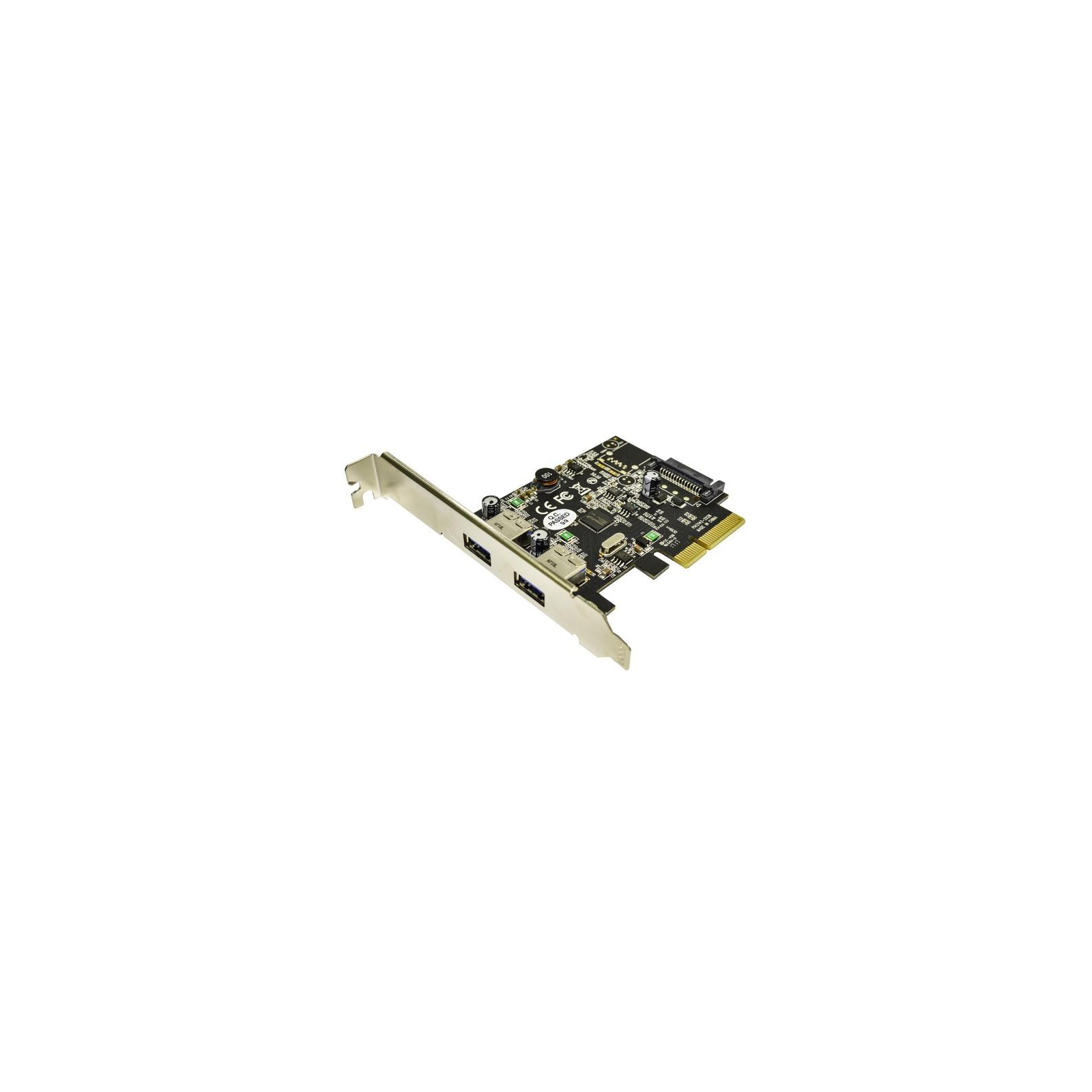 Контроллер PCI to USB3.1 Gen2 2xType-A PCI-E Gen-III x2+планка Low Prof ST-Lab (U-1640)
