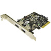 Контроллер PCI to USB3.1 Gen2 2xType-A PCI-E Gen-III x2+планка Low Prof ST-Lab (U-1640)
