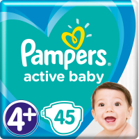 Підгузки Pampers Active Baby Maxi Plus Розмір 4+ (10-15 кг) 45 шт (8001090950017) зображення 4