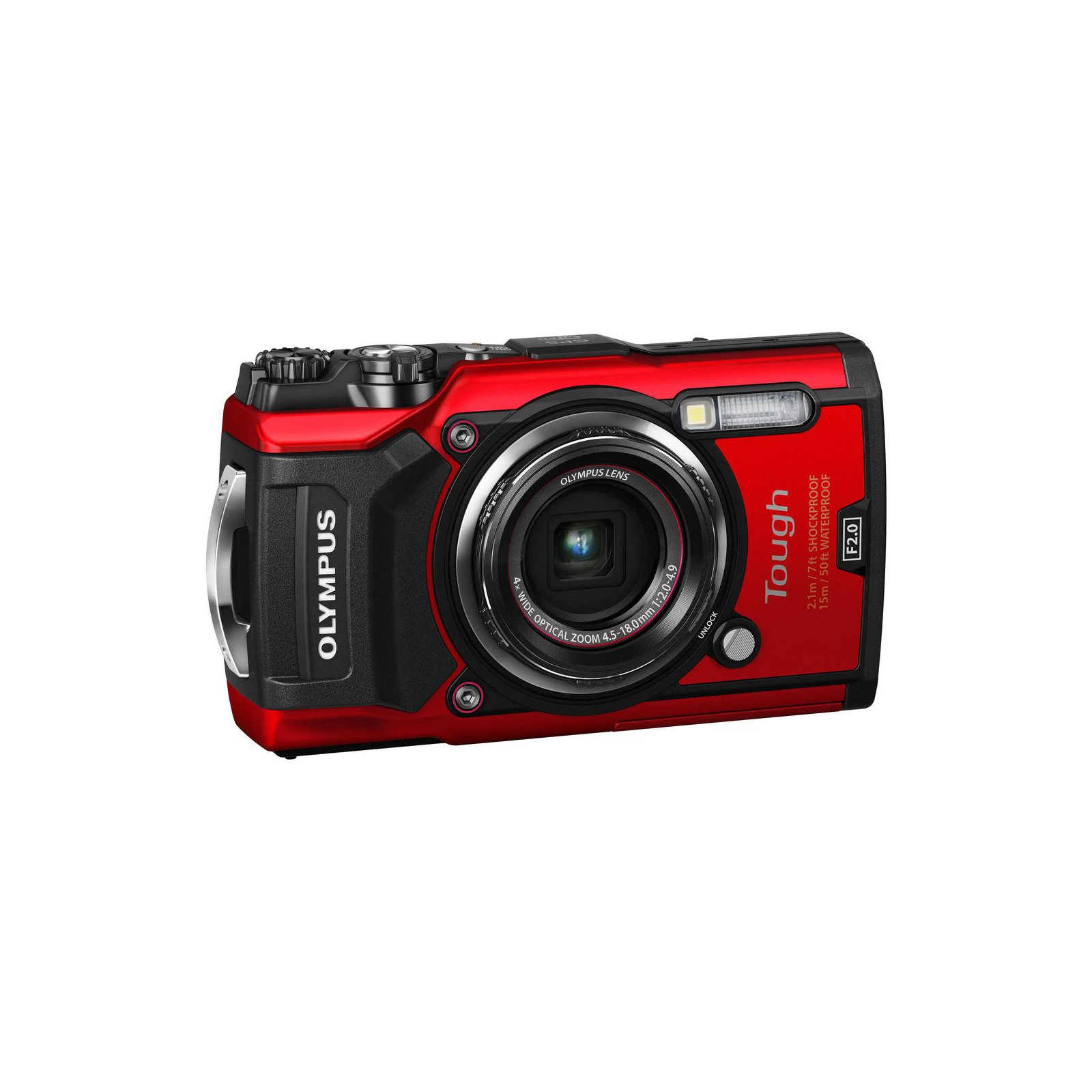 Цифровий фотоапарат Olympus TG-5 Red (Waterproof - 15m; GPS; 4K; Wi-Fi) + case (V104190RE010) зображення 11