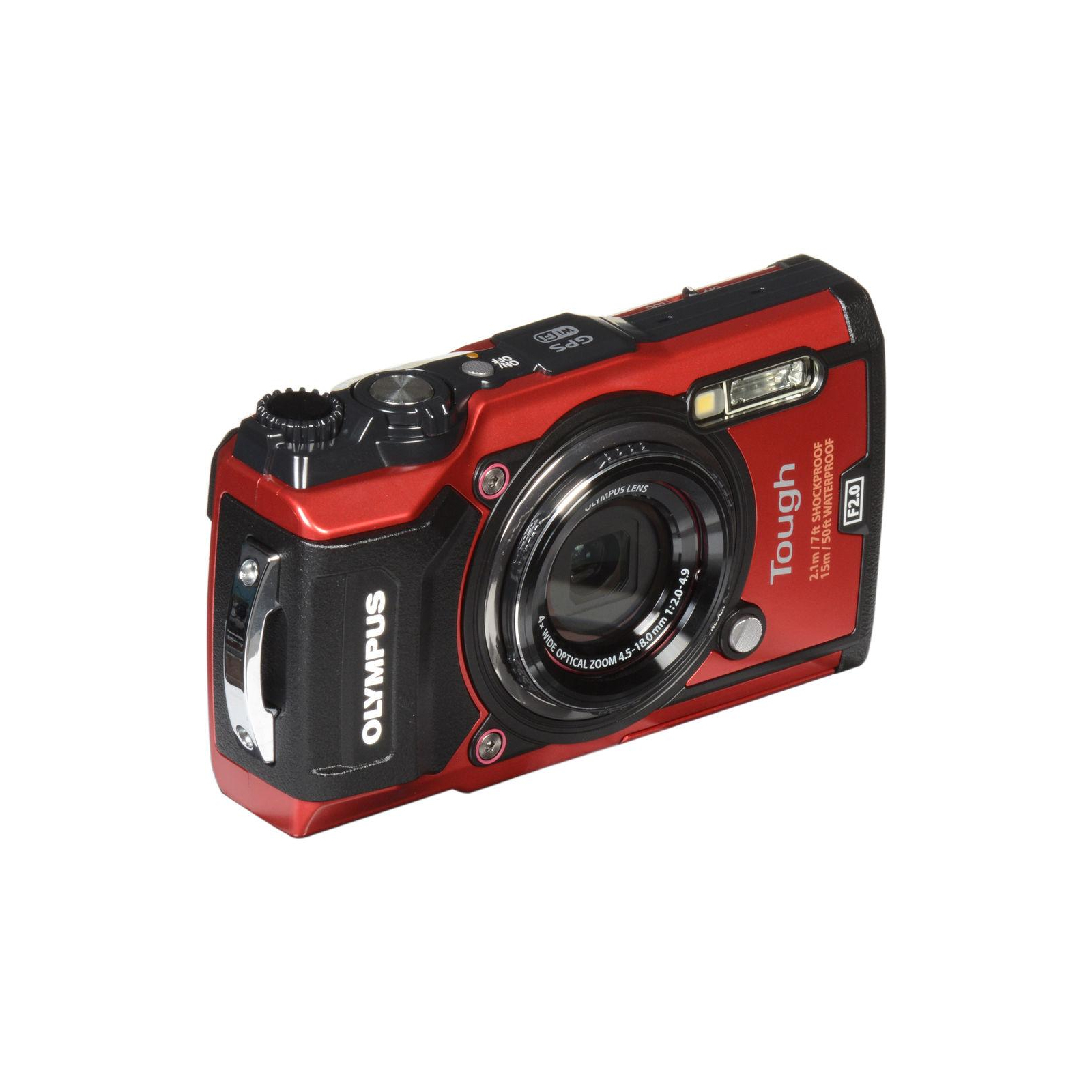 Цифровой фотоаппарат Olympus TG-5 Red (Waterproof - 15m; GPS; 4K; Wi-Fi) + case (V104190RE010) изображение 7