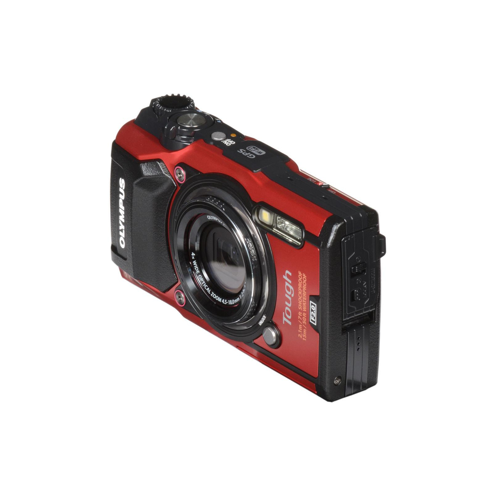 Цифровой фотоаппарат Olympus TG-5 Red (Waterproof - 15m; GPS; 4K; Wi-Fi) + case (V104190RE010) изображение 8