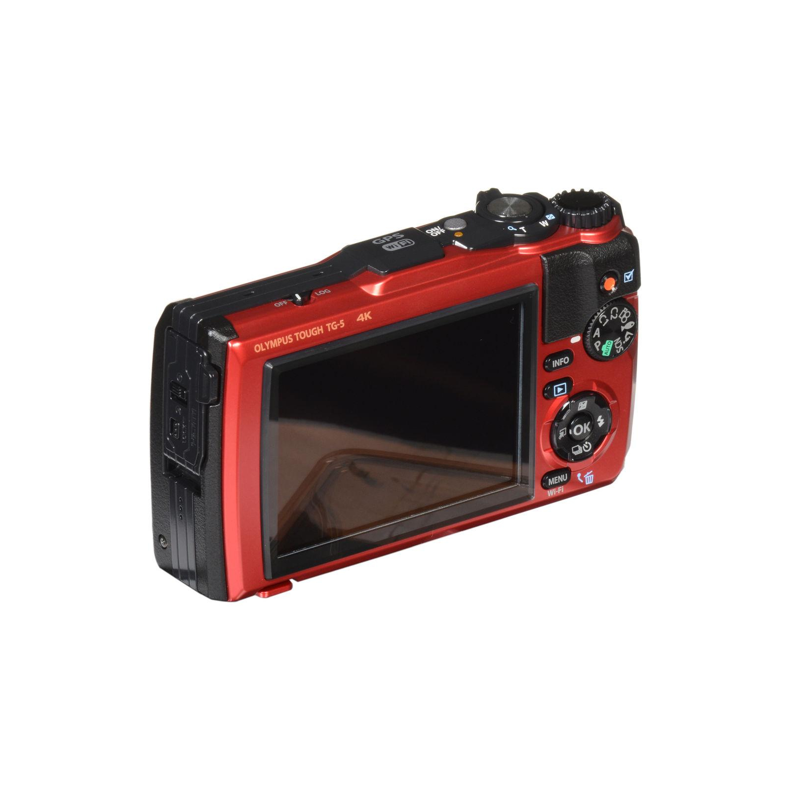 Цифровой фотоаппарат Olympus TG-5 Red (Waterproof - 15m; GPS; 4K; Wi-Fi) + case (V104190RE010) изображение 9