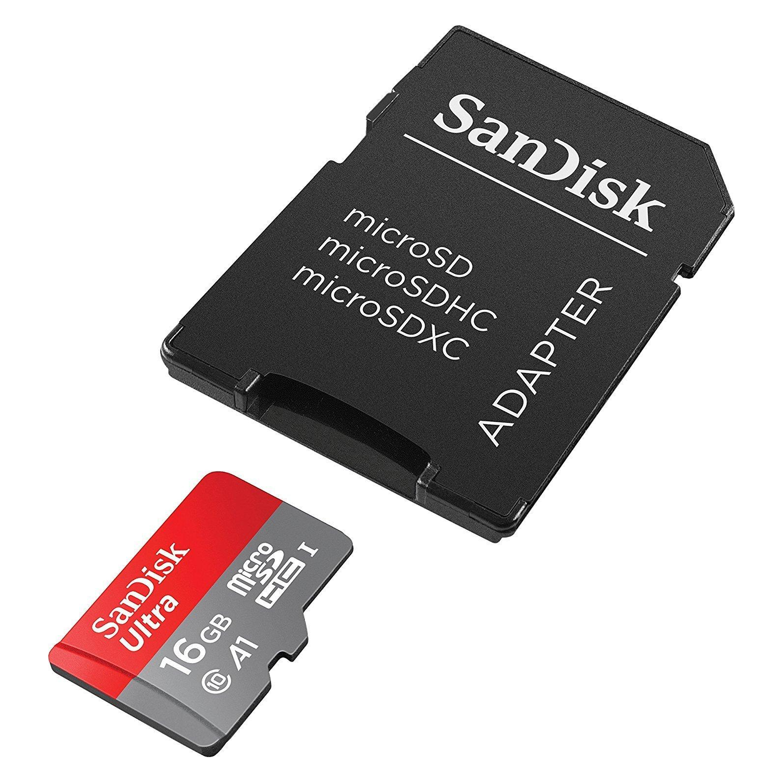Карта памяти SanDisk 16GB microSDHC class 10 UHS-I A1 Ultra (SDSQUAR-016G-GN6TA) изображение 4