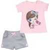 Набор детской одежды Breeze с девочкой (12485-92G-pink)