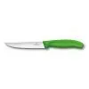 Кухонный нож Victorinox SwissClassic для стейка 12 см, волнистое лезвие, зеленый (6.7936.12L4)