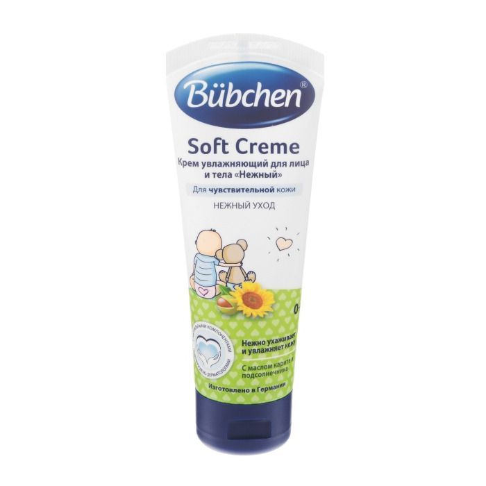 Детский крем Bubchen для лица и тела Нежный 75 мл (7613034884091)