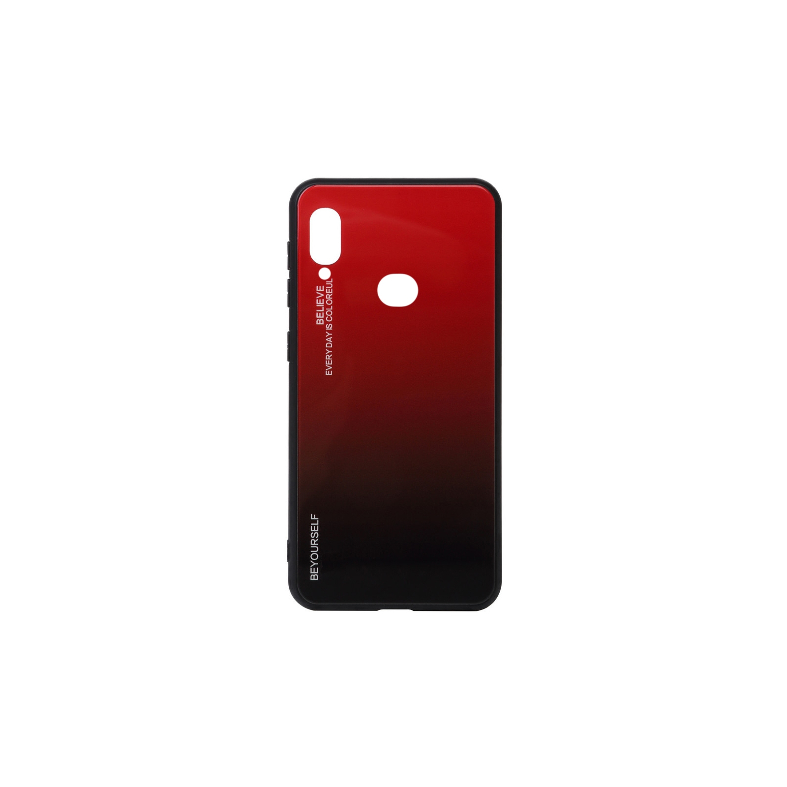 Чохол до мобільного телефона BeCover Gradient Glass для Samsung Galaxy A10s 2019 SM-A107 Red-Blac (704427)