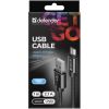 Дата кабель USB 2.0 AM to Micro 5P 1.0m USB08-03T PRO black Defender (87802) изображение 4