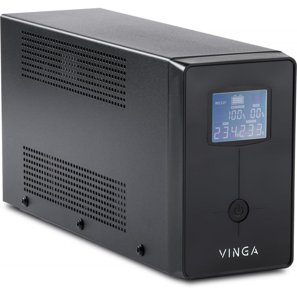 Пристрій безперебійного живлення Vinga LCD 1500VA metal case ( VPC-1500PRM3 ) (VPC-1500PRM3) зображення 2