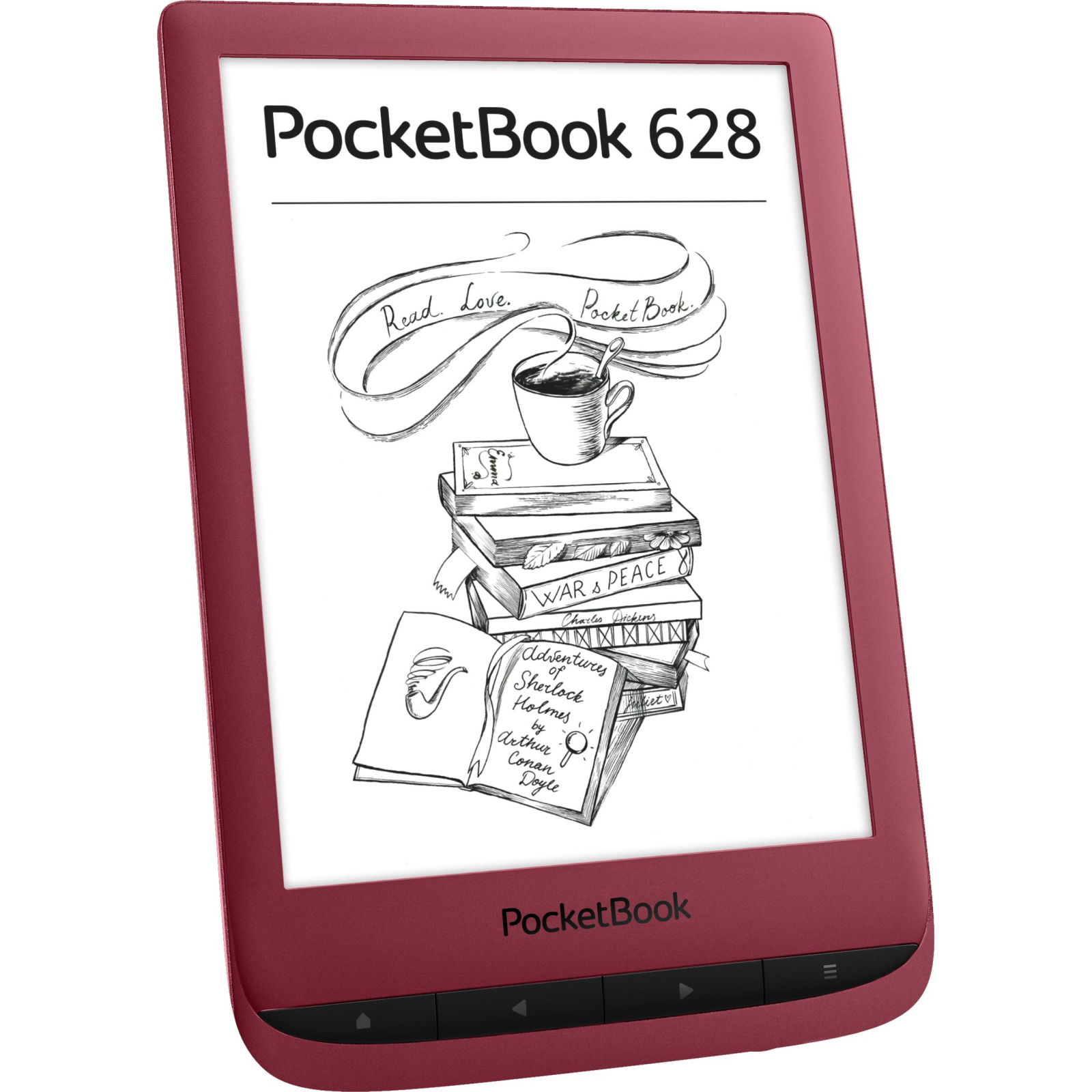 Електронна книга Pocketbook 628 Touch Lux5 Ruby Red (PB628-R-CIS) зображення 3