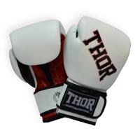 Фото - Рукавички для єдиноборств Thor Боксерські рукавички  Ring Star 10oz White/Red/Black WHITE/ (536/01(PU)