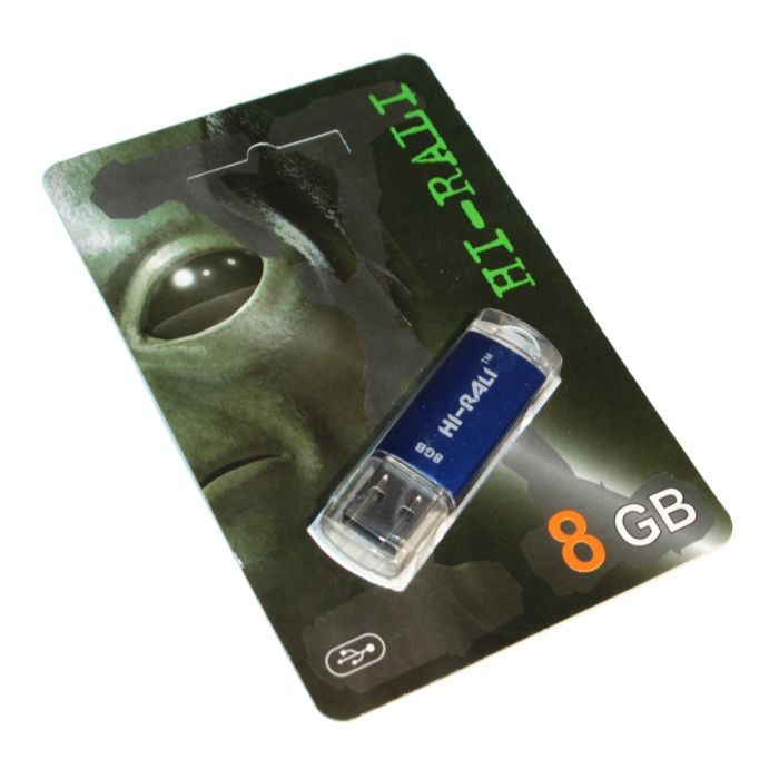 USB флеш накопитель Hi-Rali 8GB Rocket Series Blue USB 2.0 (HI-8GBVCBL)