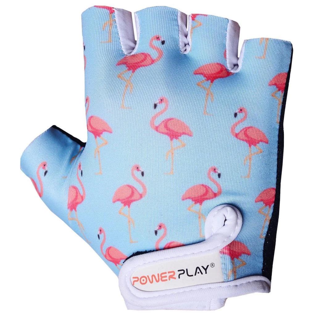 Велоперчатки PowerPlay Children 001 Blue Flamingo 2XS (001_Blue_Flamingo_2XS) изображение 2