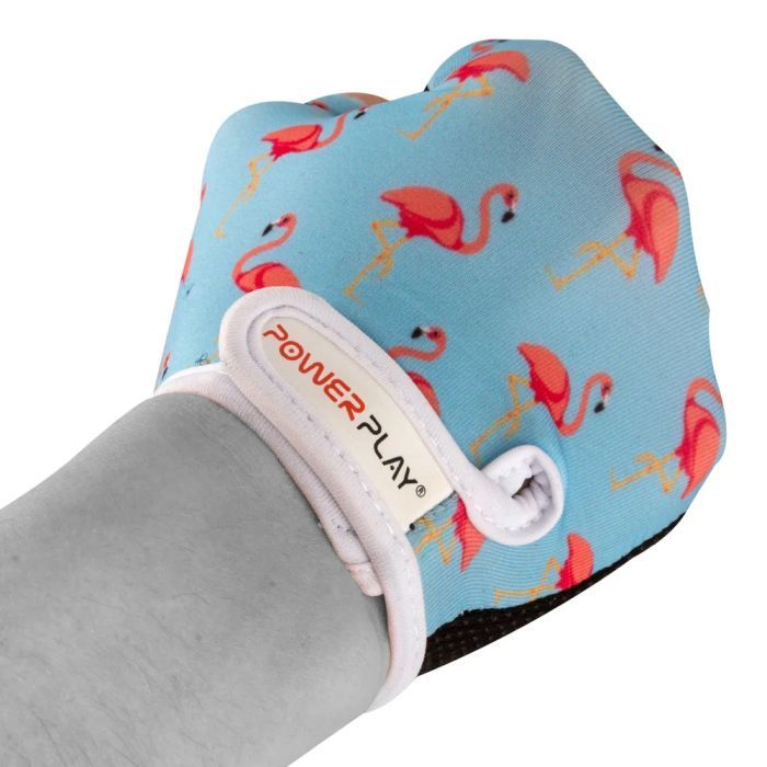 Велоперчатки PowerPlay Children 001 Blue Flamingo 2XS (001_Blue_Flamingo_2XS) изображение 4