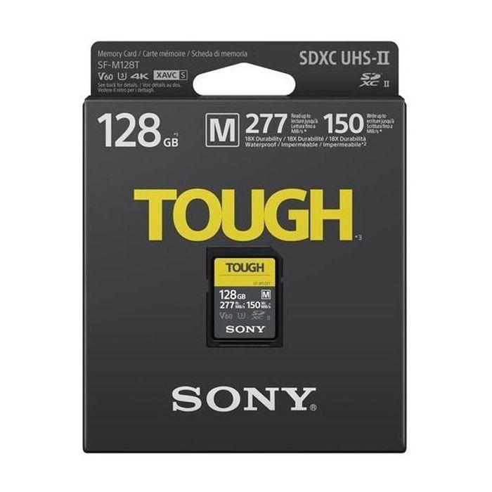 Карта памяти Sony 128GB SDXC class10 UHS-II U3 V60 Tough (SFM128T.SYM) изображение 2