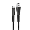 Дата кабель USB 2.0 AM to Micro 5P 1.0m zinc alloy + led black ColorWay (CW-CBUM035-BK) зображення 3