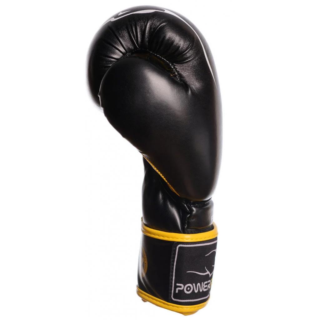 Боксерские перчатки PowerPlay 3018 14oz Black/Green (PP_3018_14oz_Black/Green) изображение 2