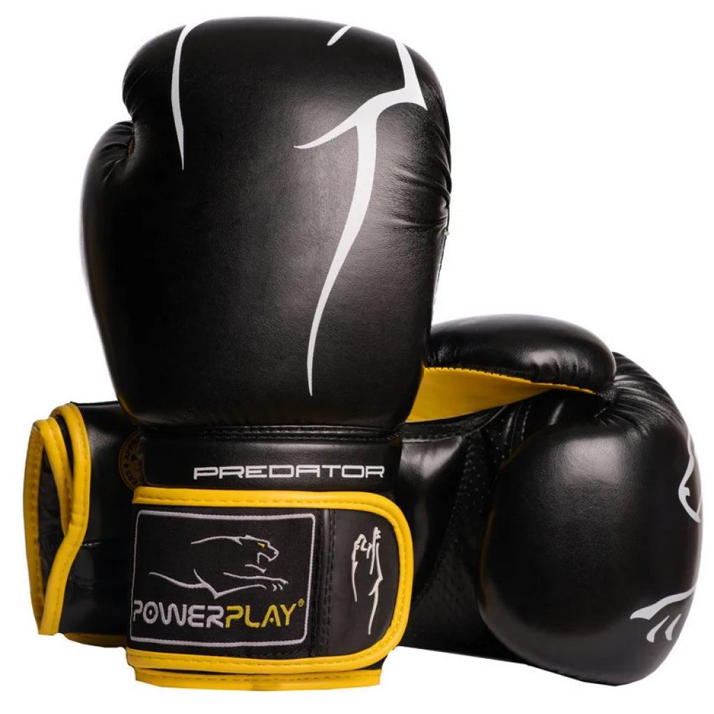 Боксерские перчатки PowerPlay 3018 14oz Black/Green (PP_3018_14oz_Black/Green)