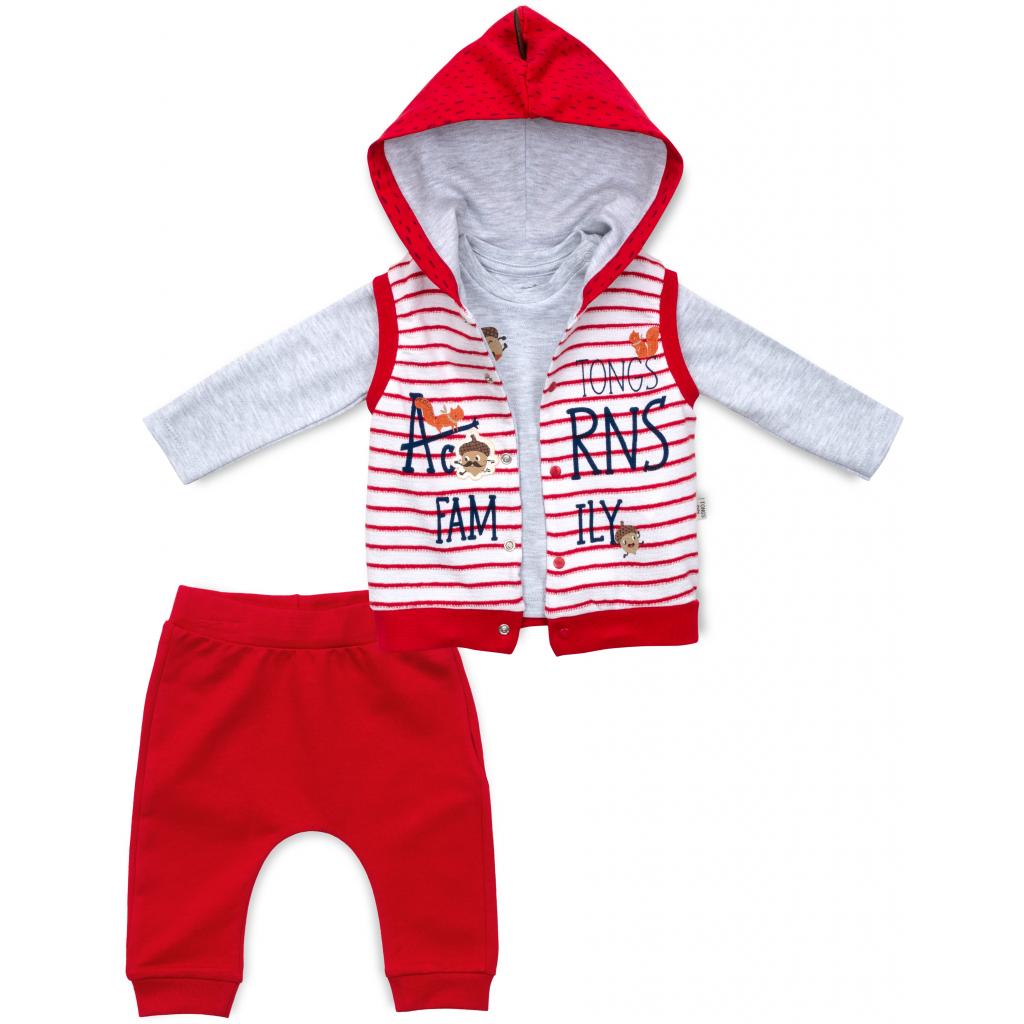 Набір дитячого одягу Tongs з жилетом (2824-74B-red)