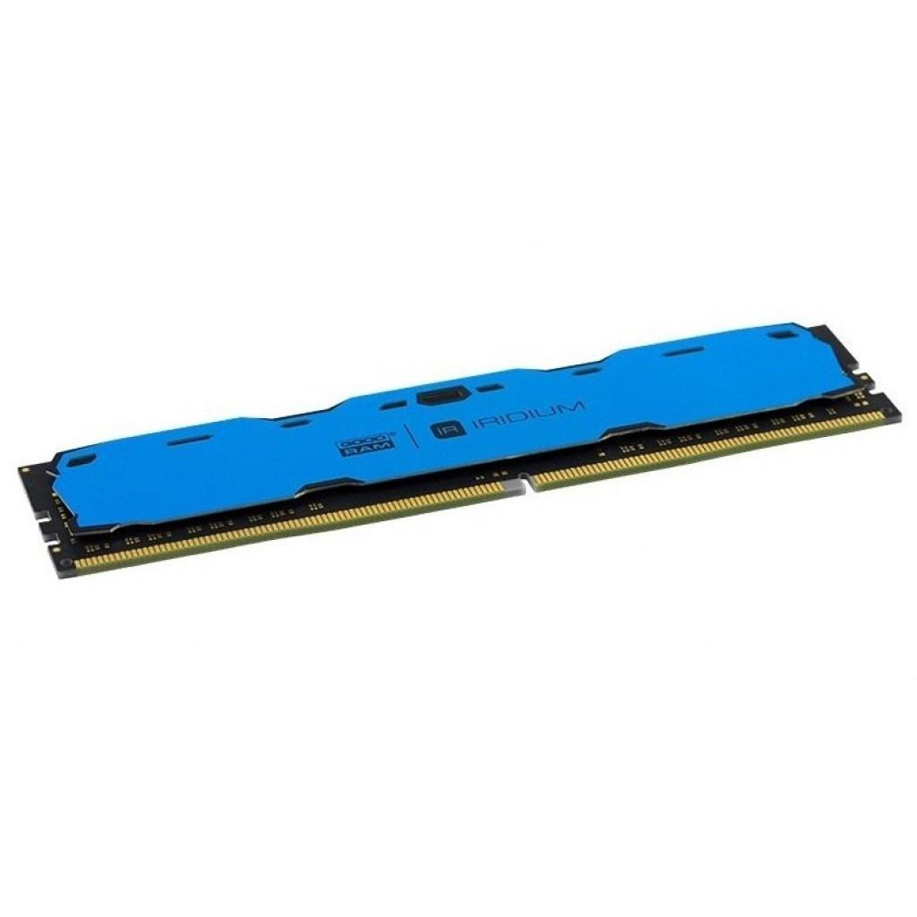 Модуль пам'яті для комп'ютера DDR4 16GB 2400 MHz Iridium Blue Goodram (IR-B2400D464L17/16G) зображення 2