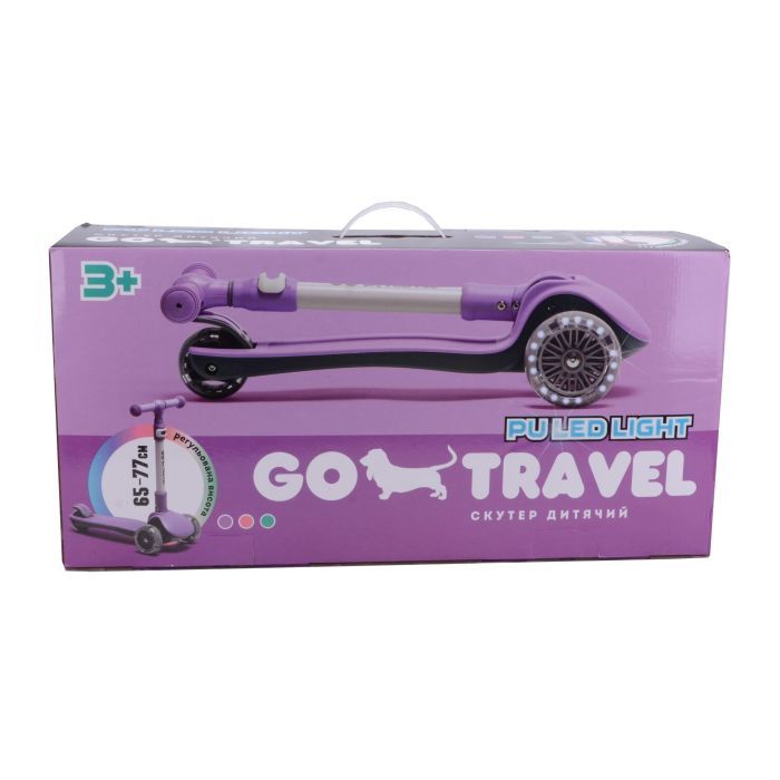 Самокат GO Travel складаний Ліловий (LS308PP) зображення 5