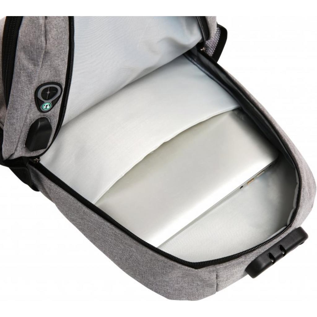 Рюкзак для ноутбука AirOn 14" Lock 18L Grey (4822356710651) изображение 5