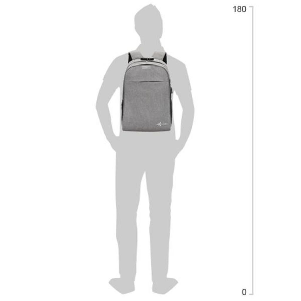 Рюкзак для ноутбука AirOn 14" Lock 18L Grey (4822356710651) изображение 6