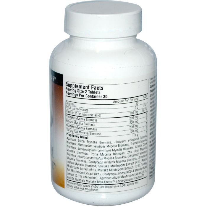 Трави Source Naturals Комплекс з 15 Різновидів Грибов, Mushroom Immune Defense, 60 (SNS-01609) зображення 2