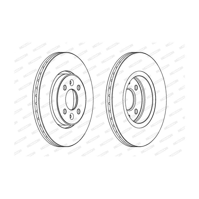 Тормозной диск FERODO DDF1124