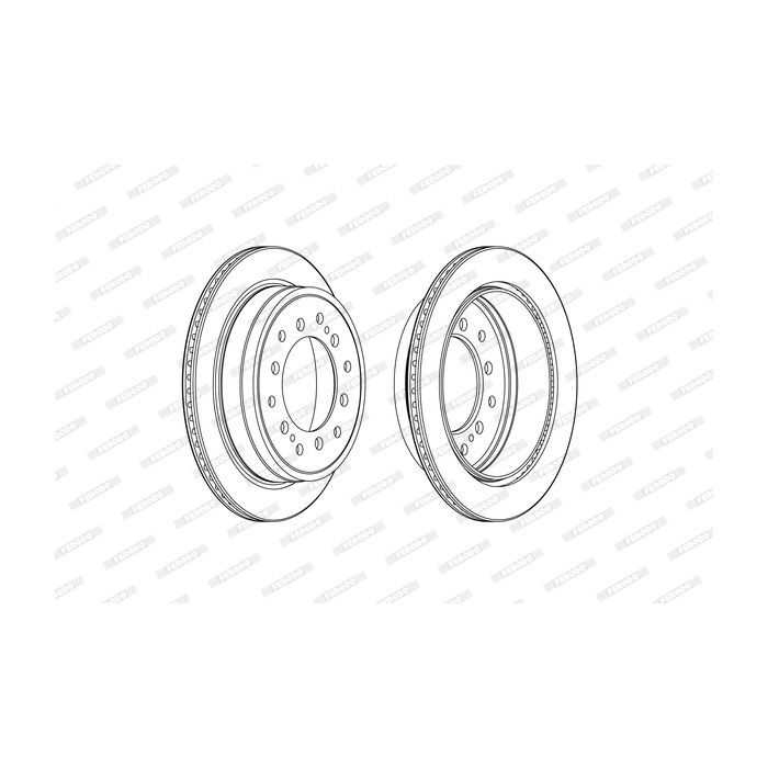Тормозной диск FERODO DDF2505C