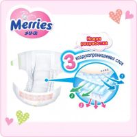 Подгузники Merries для детей M 6-11 кг 64 шт (538785) изображение 6