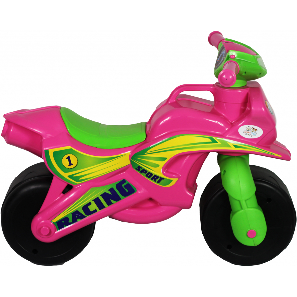 Беговел Active Baby Sport музыкальный розово-зеленый (0139-013М) изображение 3