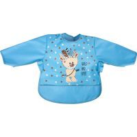 Слюнявчик Sevi Bebe нагрудник водонепроницаемый с рукавами Медведь (8692241105358)